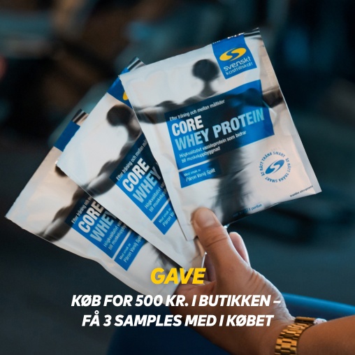 Kb for 500 kr. i butikken, f 3 samples